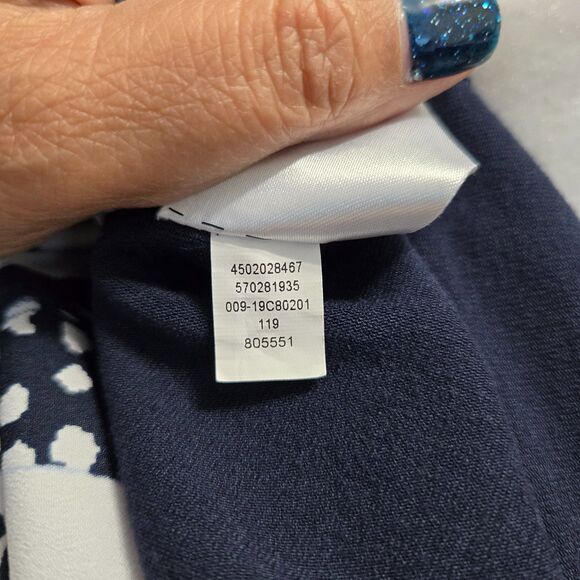 Chico's Floral Knit Woven Tunic Top Size 3 - Picture 9 of 11